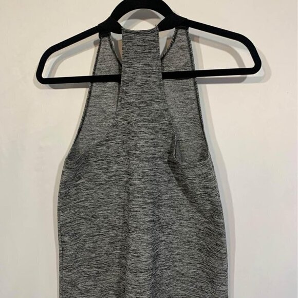 ABERCROMBIE & Fitch high neck workout tank top. Size small. Gray/black - Picture 5 of 7